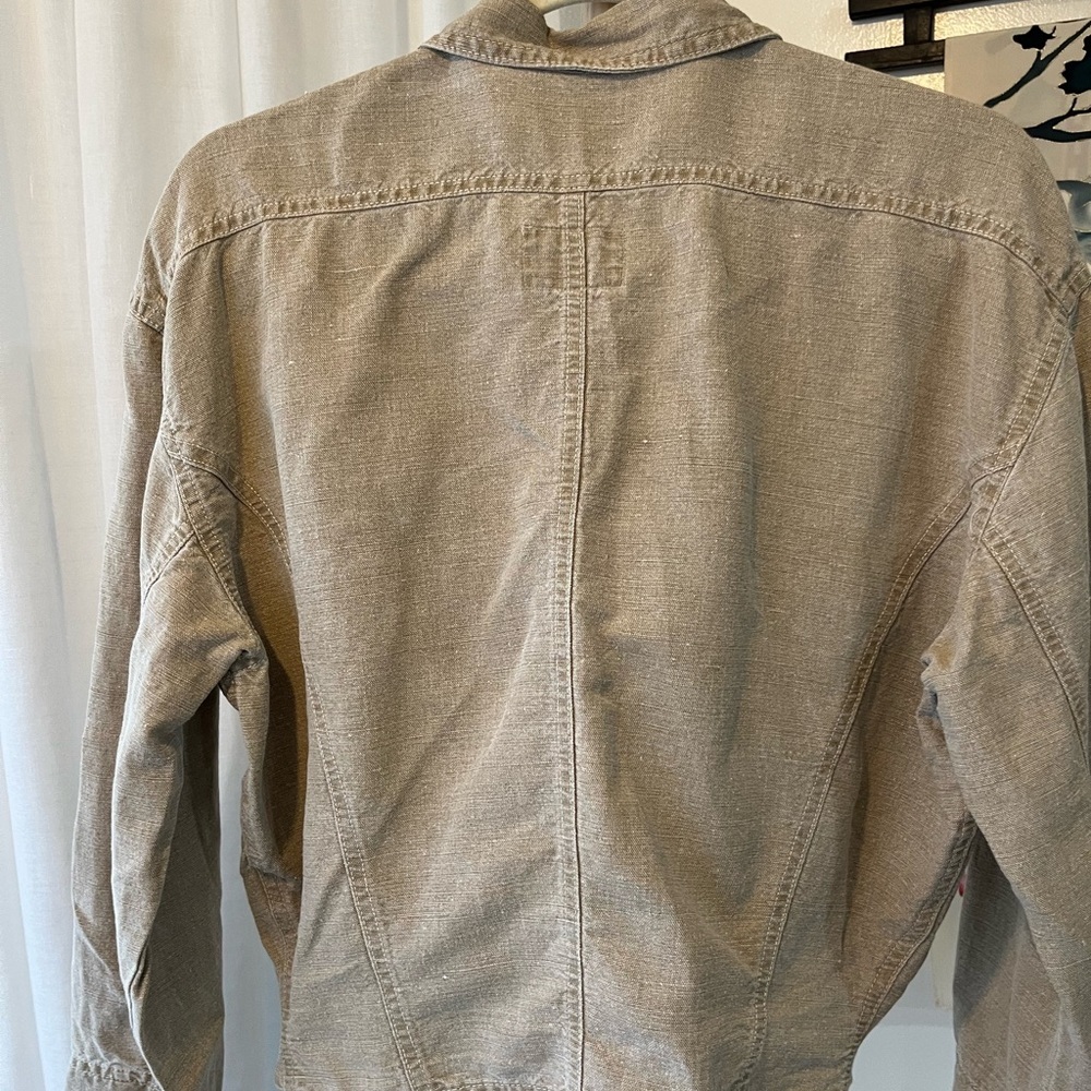 United Colors Of Benetton Vintage Italian Linen Jacket - Picture 3 of 6